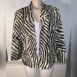 Studio Silk Jacket- Blazer sleeve 3/4 size L used